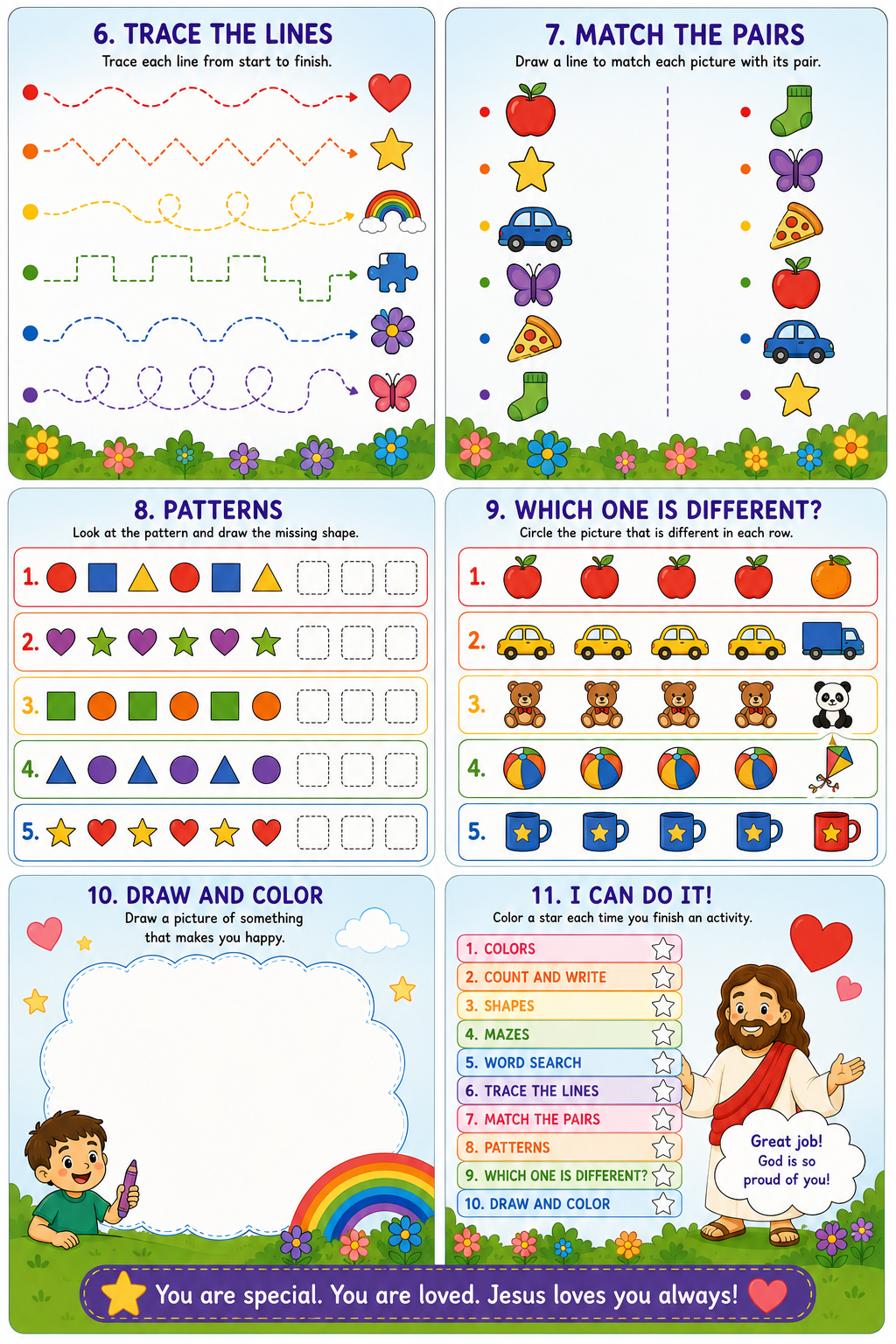 Autism Printable Bund/This book helps children:  * 🌈 Develop fine motor skills through coloring and activities.
* 💬 Encourage communication and language development.
* 🧩 Improve focus, attention, and cognitive skills.
* ❤️ Build confidence in a gentle