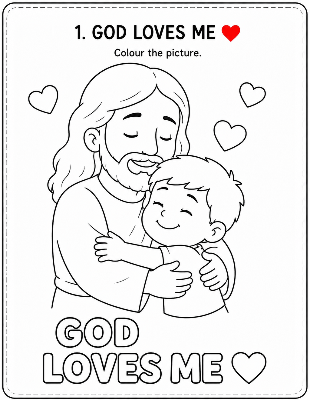 Learning with Jesus – Christian Autism Printable Activity Page | PNG Digital Download: This book helps children:

* 🌈 Develop fine motor skills through colouring and activities.
* 💬 Encourage communication and language development.
* 🧩 Improve focus.