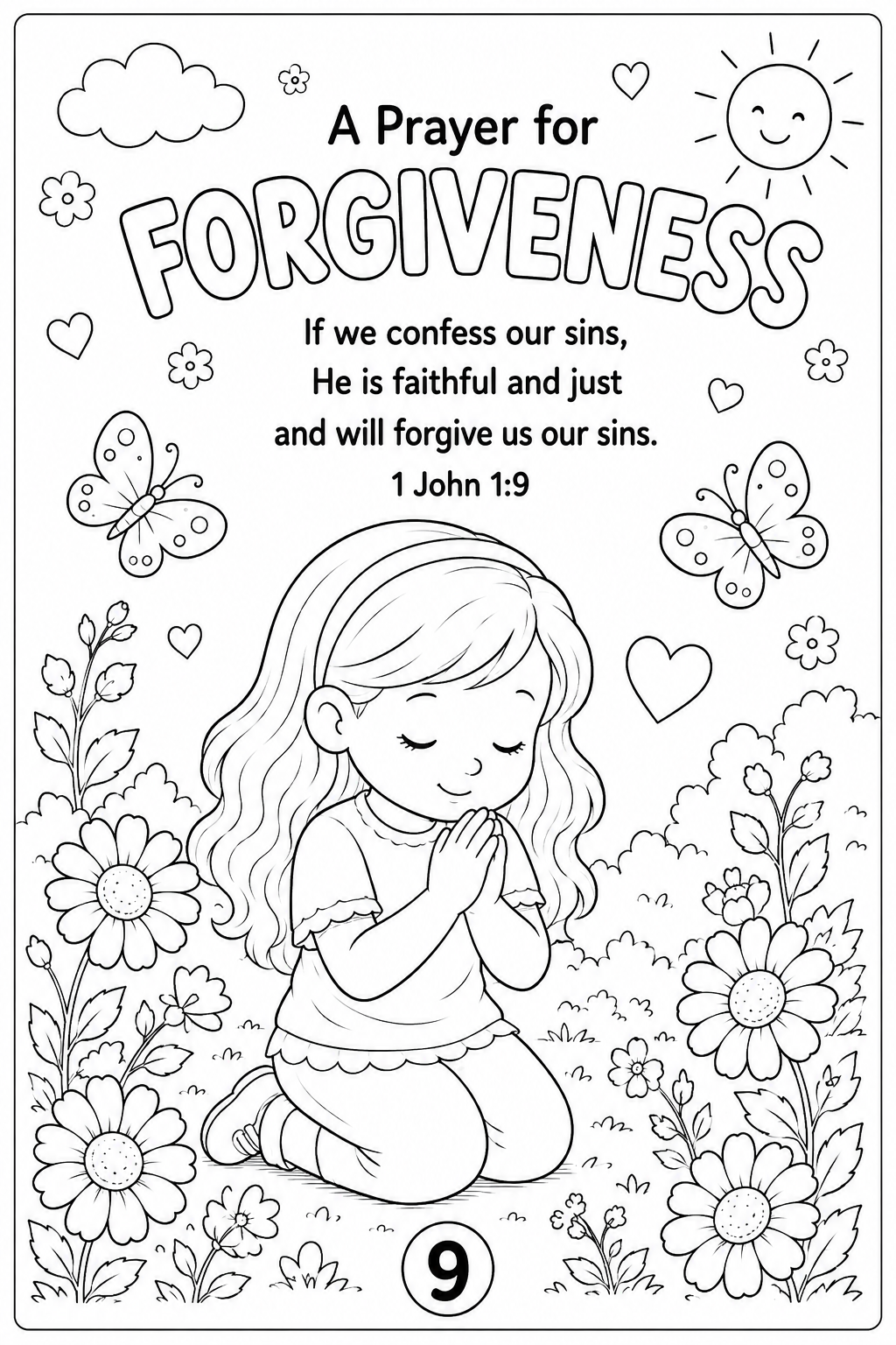 Pray Every Day Colouring Book | Christian Printable Activity Book for Kids | 20 PNG Pages | Bible Verses & Prayer Activities | Ages 4–12