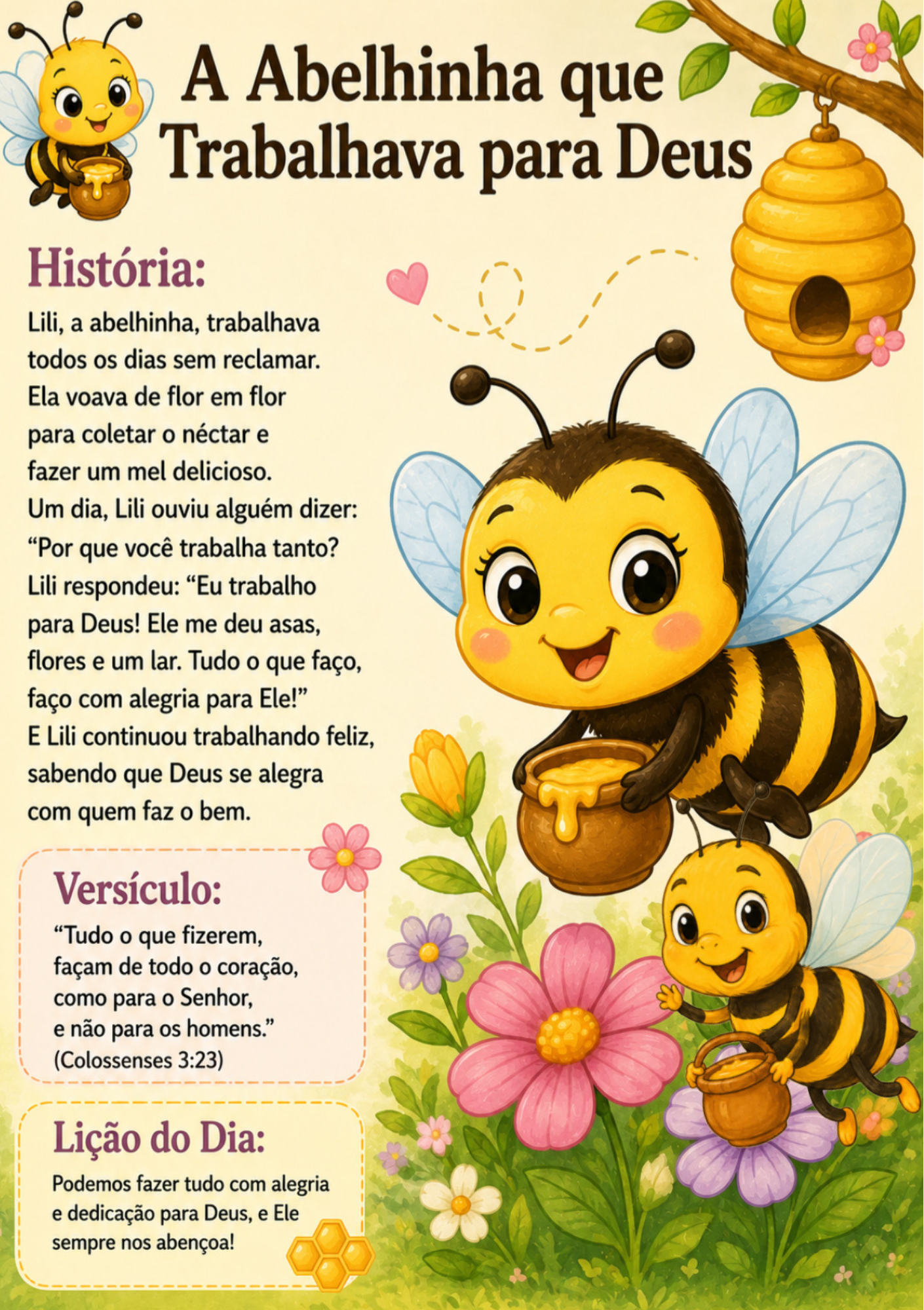 ARCA DE NOÉ KIDS 
Livro de história sobre Deus e os animais Volume 1