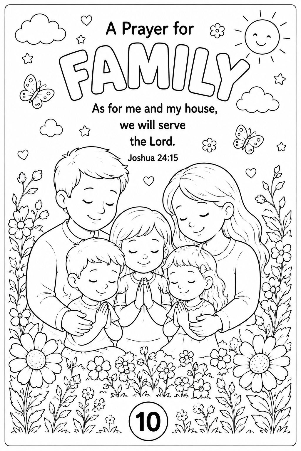 Pray Every Day Colouring Book | Christian Printable Activity Book for Kids | 20 PNG Pages | Bible Verses & Prayer Activities | Ages 4–12