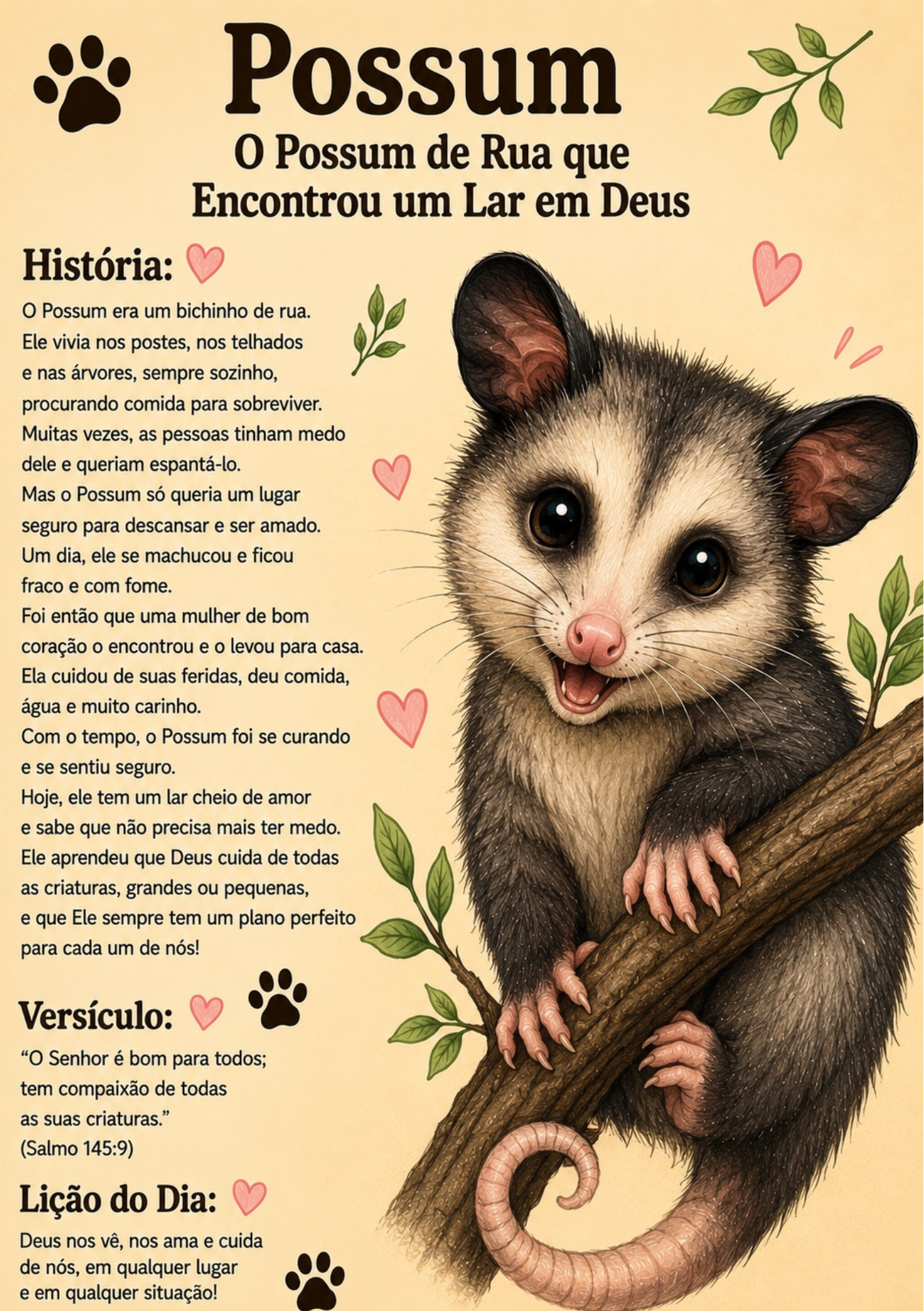 ARCA DE NOÉ KIDS 
Livro de história sobre Deus e os animais Volume 1
