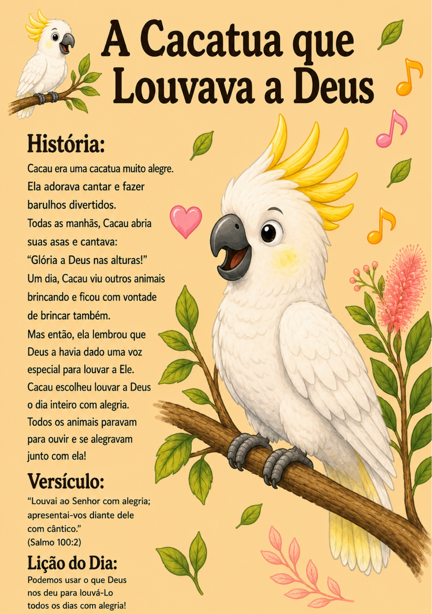 ARCA DE NOÉ KIDS 
Livro de história sobre Deus e os animais Volume 1