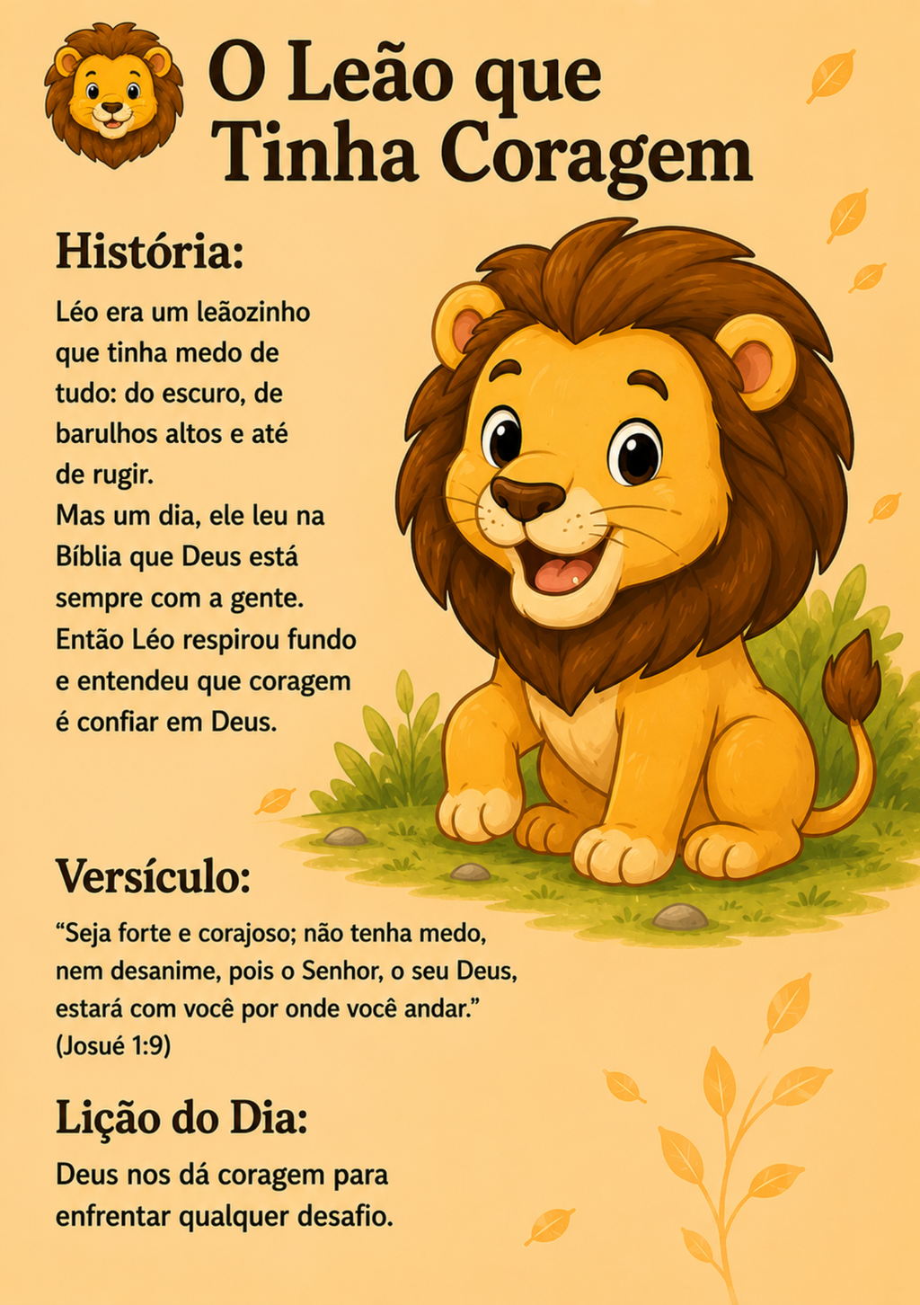 ARCA DE NOÉ KIDS 
Livro de história sobre Deus e os animais Volume 1