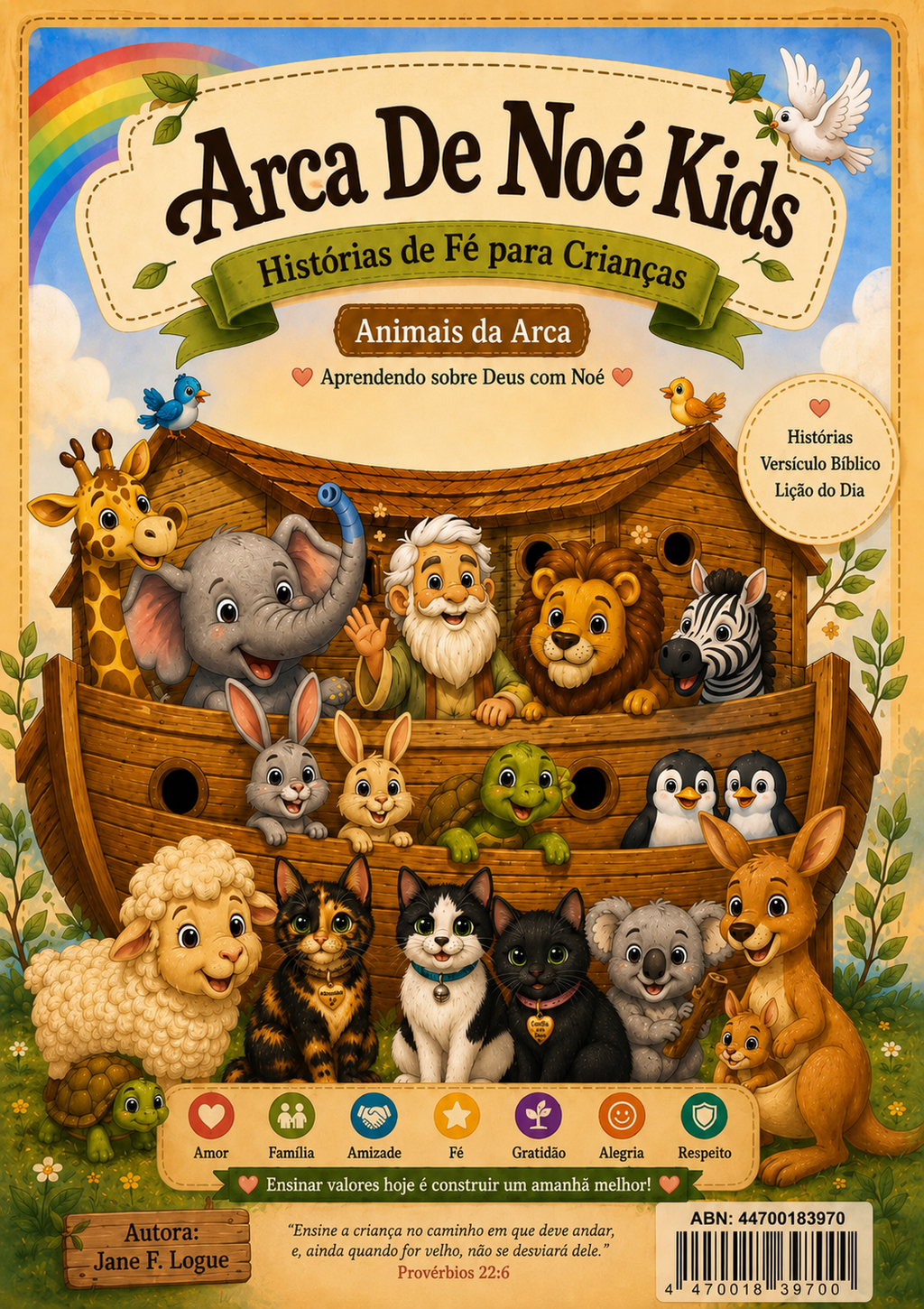 ARCA DE NOÉ KIDS 
Livro de história sobre Deus e os animais Volume 1