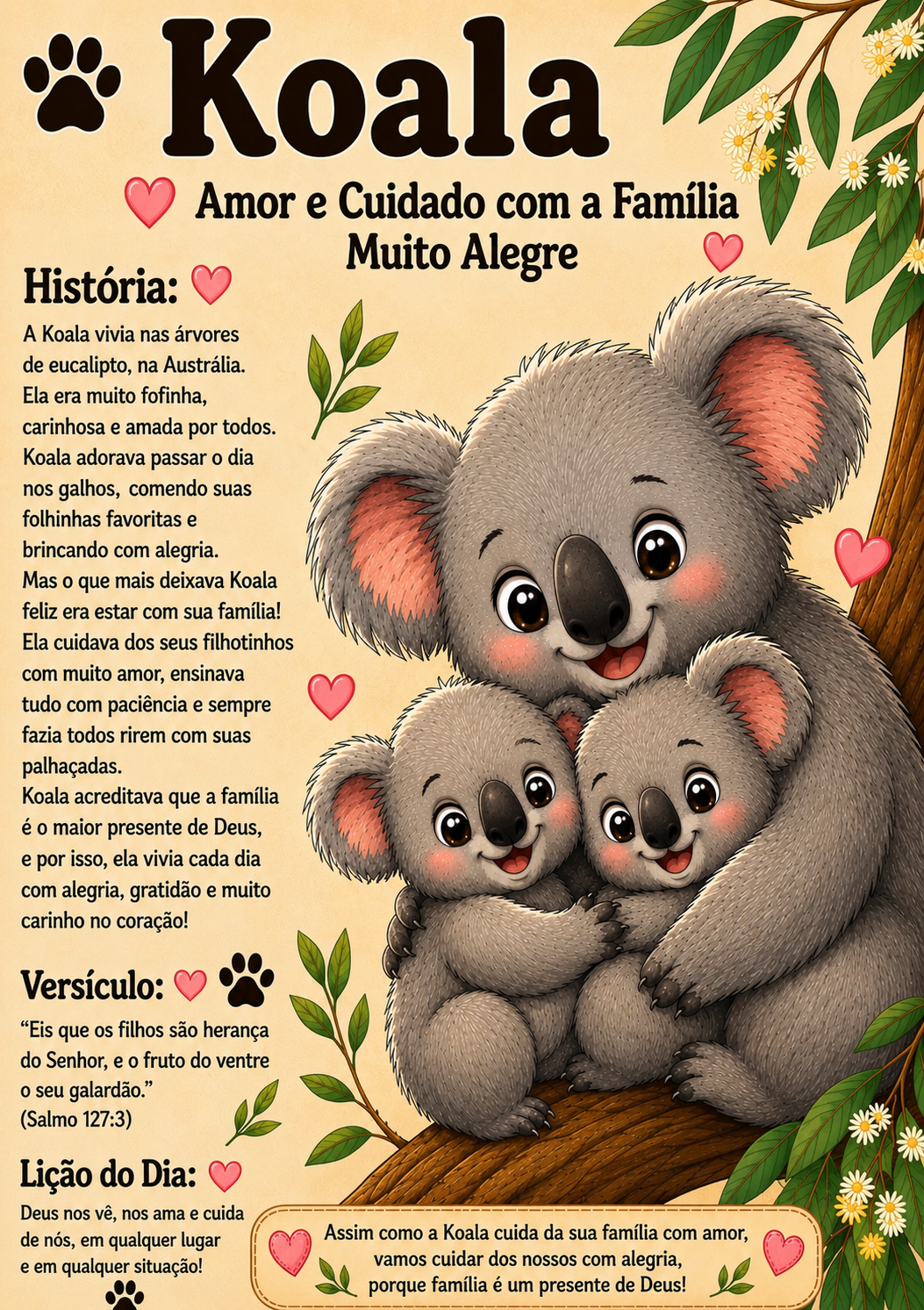 ARCA DE NOÉ KIDS 
Livro de história sobre Deus e os animais Volume 1