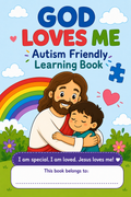 Autism Printable Bund/This book helps children:  * 🌈 Develop fine motor skills through coloring and activities.
* 💬 Encourage communication and language development.
* 🧩 Improve focus, attention, and cognitive skills.
* ❤️ Build confidence in a gentle
