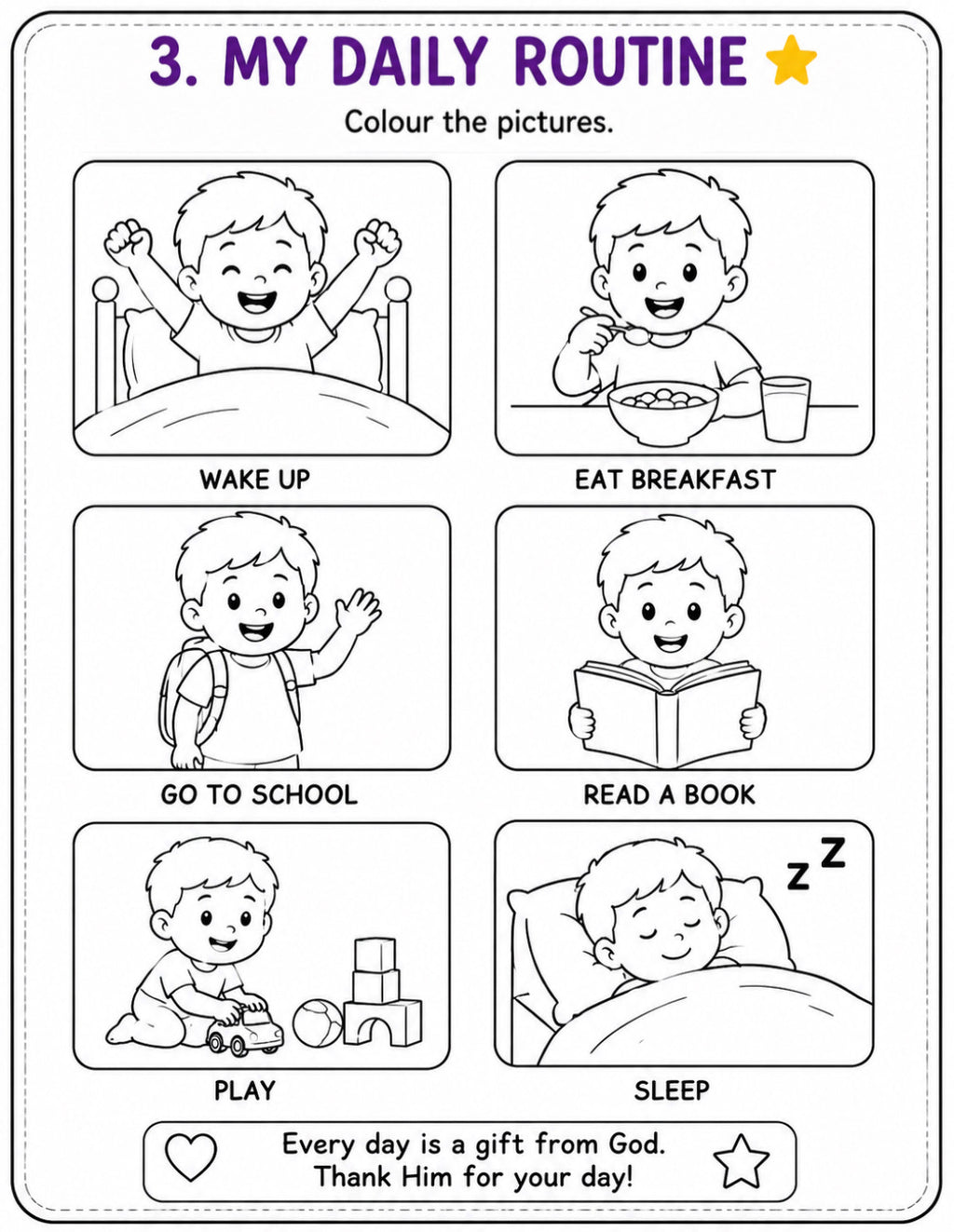 Learning with Jesus – Christian Autism Printable Activity Page | PNG Digital Download: This book helps children:

* 🌈 Develop fine motor skills through colouring and activities.
* 💬 Encourage communication and language development.
* 🧩 Improve focus.