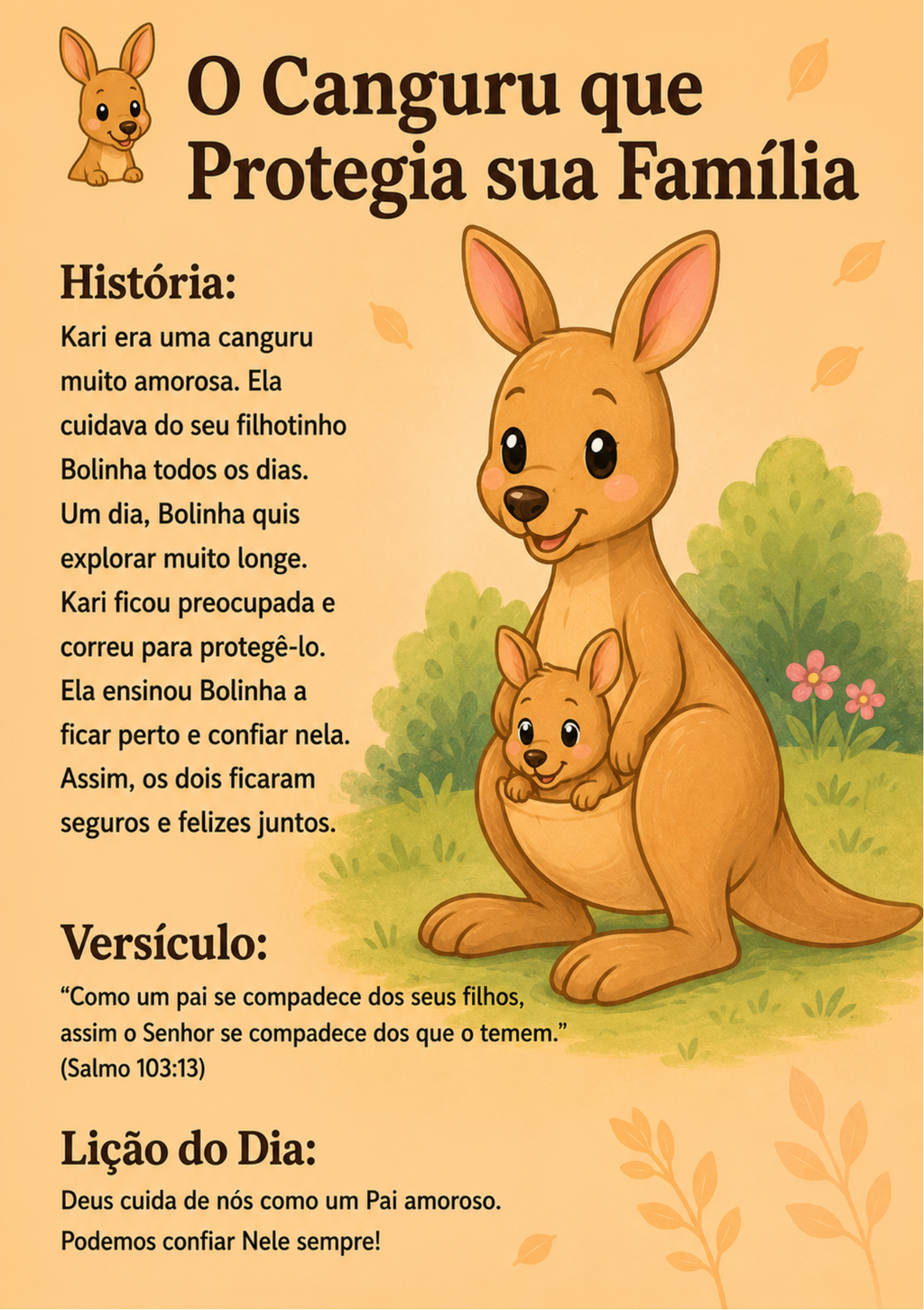ARCA DE NOÉ KIDS 
Livro de história sobre Deus e os animais Volume 1